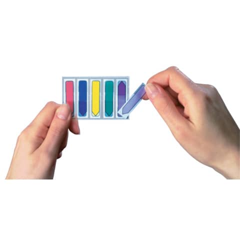 Segnapagina Post-it® Mini 684 Freccia 12x43,6 mm - assortiti 5 colori conf. 5 dipenser - 684-ARR1EU